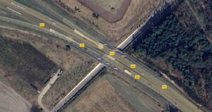 Drainbemaling onderdoorgang verbinding N69 Valkenswaard kunstwerk KW12