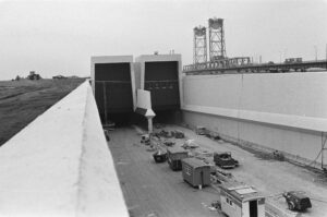 Botlektunnel ingang met bemaling bouwkuip A15 Mos Grondwatertechniek
